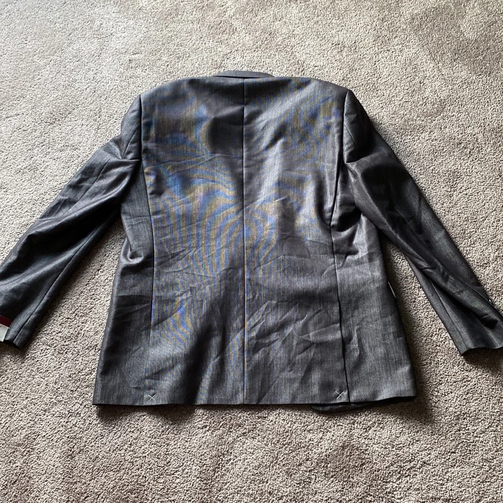Lido Italia Slim Fit Suit Gray 2-Piece Suit Jacket 42R Pants 36R